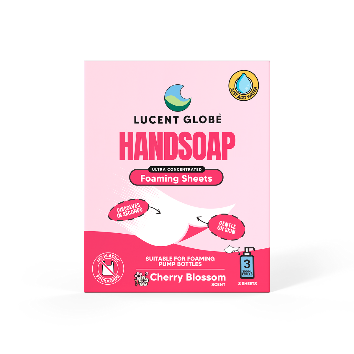 Handsoap Sheets - 3 Sheet Envelopes - Bulk 10 Pack