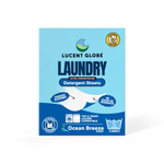 Laundry Detergent Sheets - 5 Sheet Envelopes (Ocean Breeze) - Bulk 10 Pack