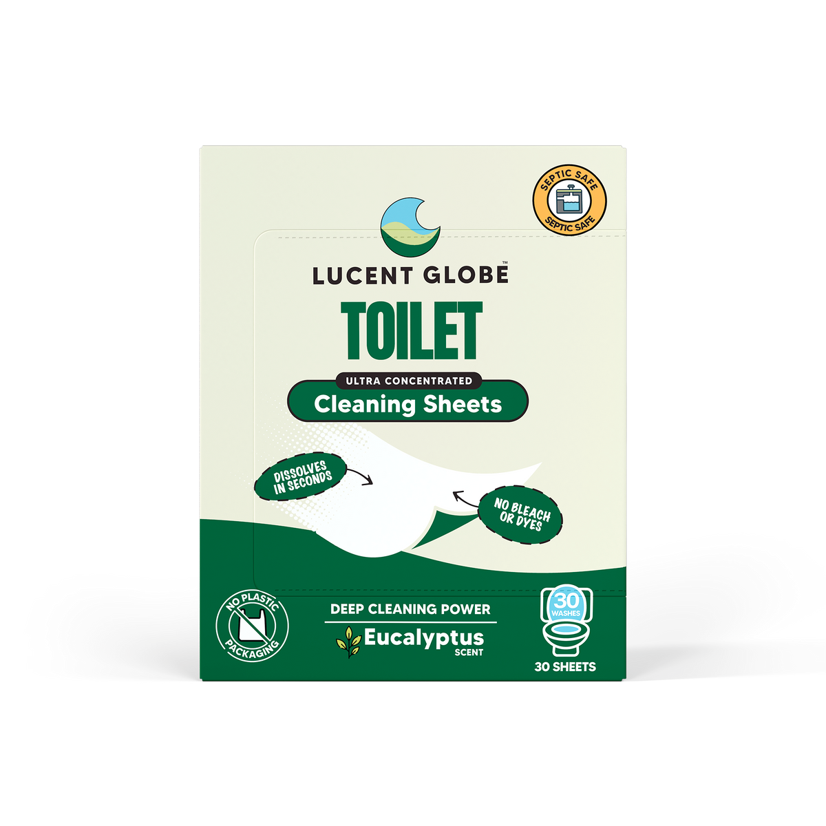 Toilet Cleaning Sheets - 30 Sheet Boxes - Bulk 5 Pack